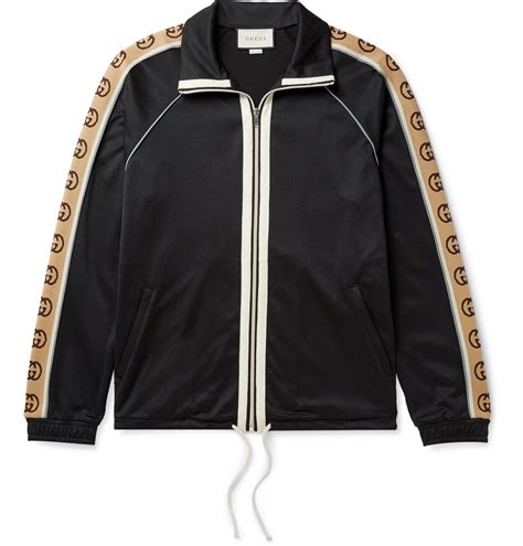 gucci logo black track jacket women|gucci track jacket women.